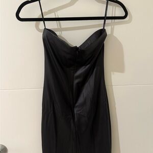 Forever 21 black bodycon strapless dress